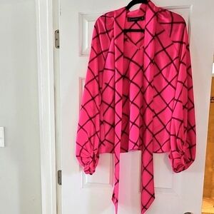 Pink Geometric Women's Top